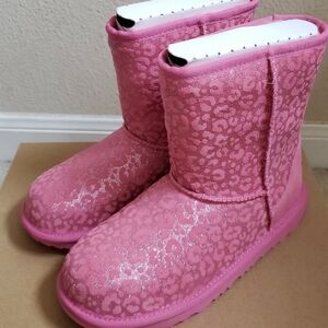 UGG Pink Leopard Kids Boots